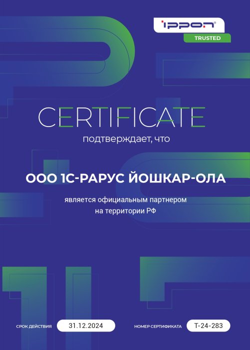 Сертификат официального партнера Ippon